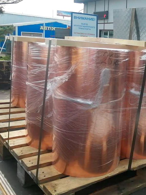 Листовая медь в рулонах